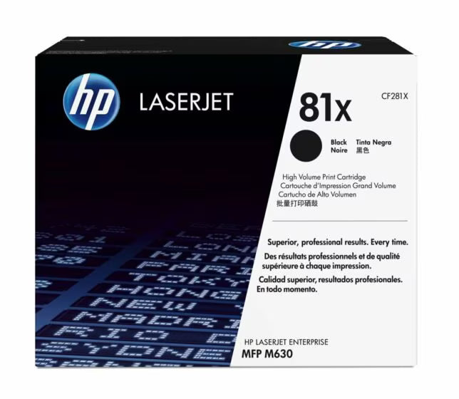 HP 81X CF281X Black High Yield Original LaserJet Toner Cartridge – 25,000 Pages