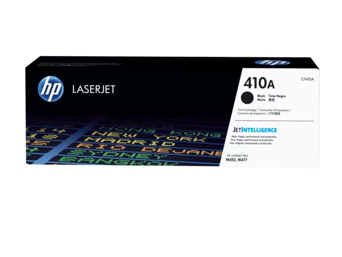 HP 410A CF410A Black Standard Yield Original LaserJet Toner Cartridge – 2,300 Pages