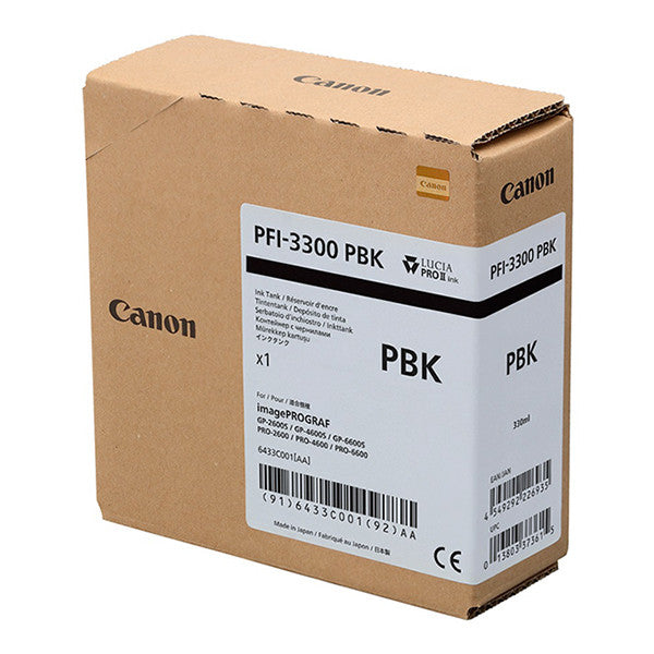 Canon PFI-3300 6433C001 Black High Yield Ink Cartridge