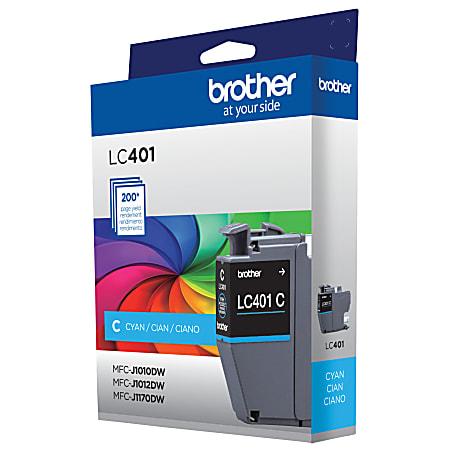 Brother LC401CS Cyan Standard-Yield Ink Cartridge