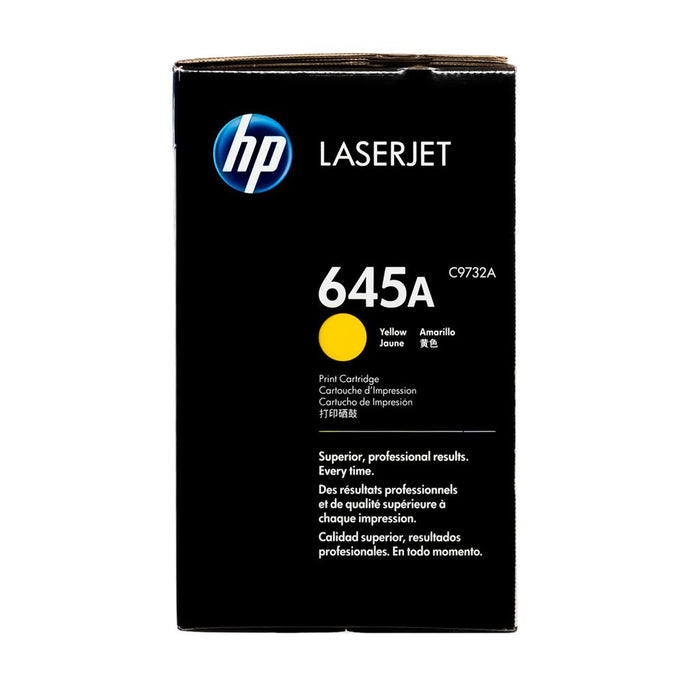 HP 645A C9732A Yellow Standard Yield Original LaserJet Toner Cartridge – 12,000 Pages
