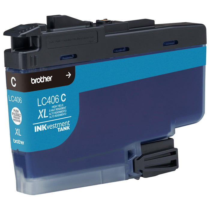 Brother LC406XLCS High-Yield Cyan INKvestment Tank Ink Cartridge — 5,000 Pages