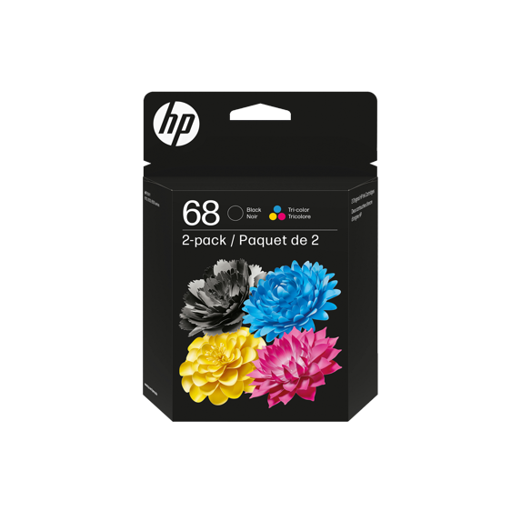 HP 68 6L6S2TN Cyan Magenta Yellow Black Ink Cartridge Combo Pack
