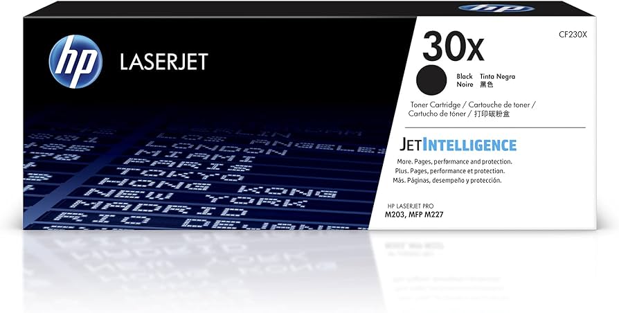 HP 30X Black High Yield Toner Cartridge (CF230X)