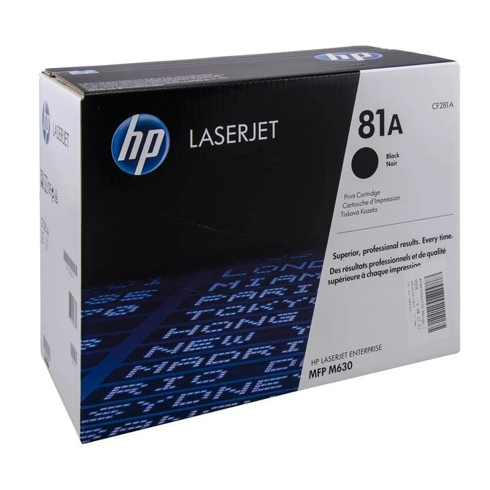 HP 81A CF281A Black Standard Yield Original LaserJet Toner Cartridge – 10,500 Pages