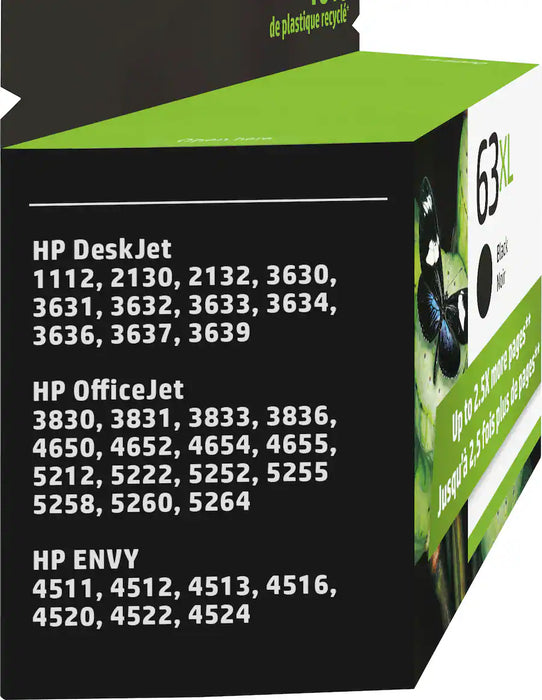 HP 63XL F6U64AN Black High Yield Original Ink Cartridge
