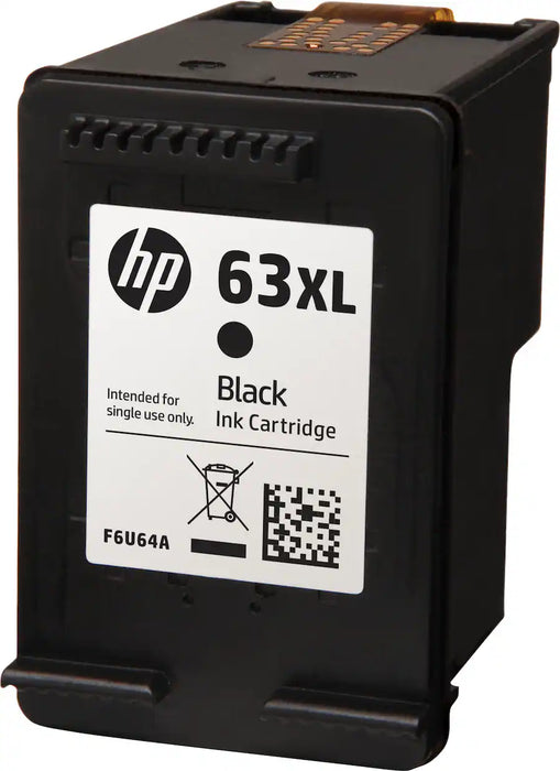 HP 63XL F6U64AN Black High Yield Original Ink Cartridge