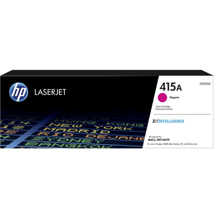 HP 415A W2033A Magenta Standard Yield Original LaserJet Toner Cartridge – 2,100 Pages