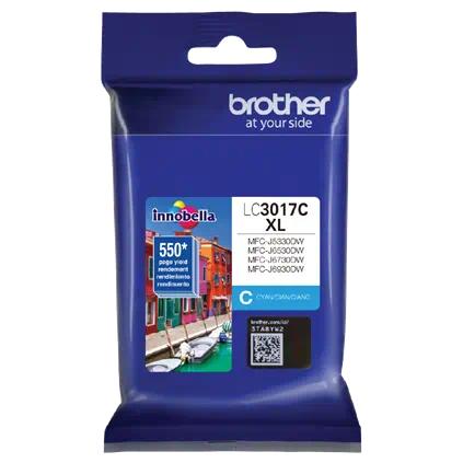 Brother LC3017C Cyan High-Yield Original Ink Cartridge
