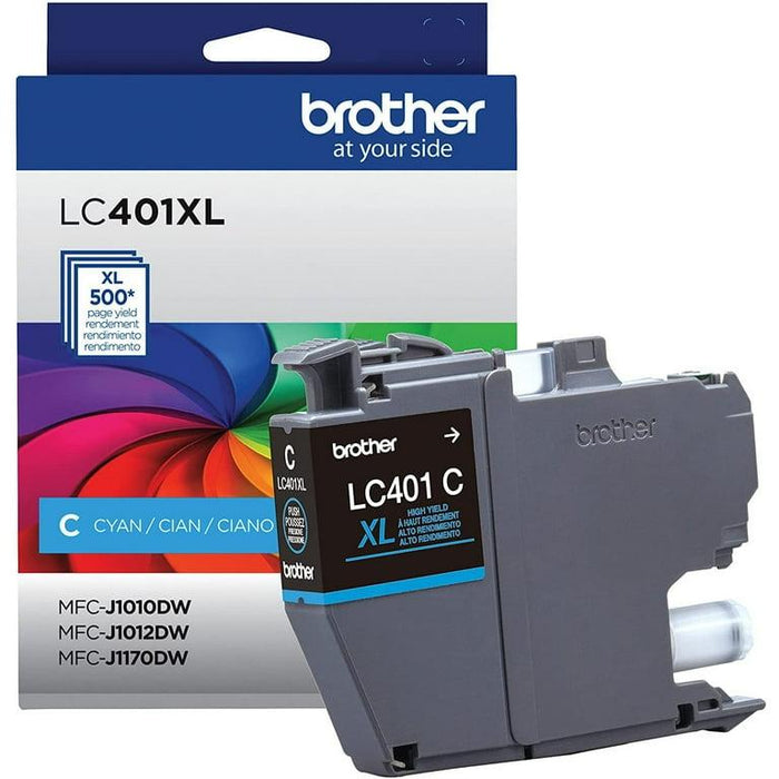 Brother LC401XL LC401XLCS Cyan High Yield Original Ink Cartridge – 500 Pages