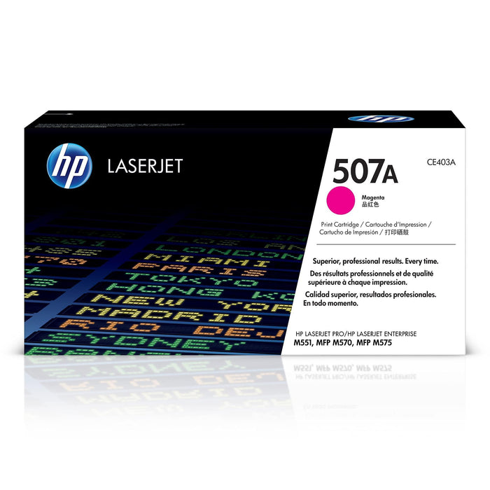 HP 507A CE403A Magenta Standard Yield Original LaserJet Toner Cartridge – 6,000 Pages