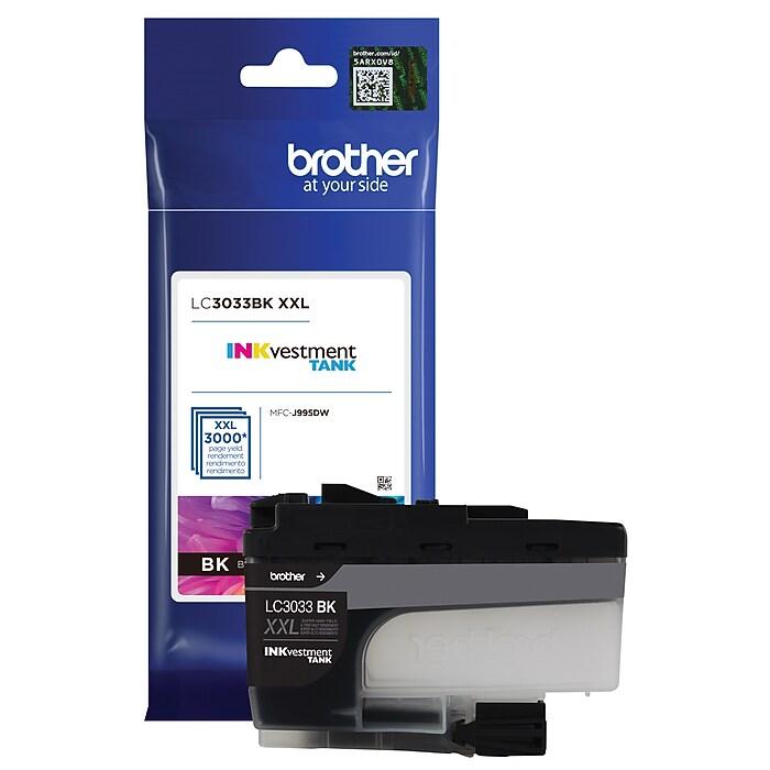 Brother LC3033BKS Black Super High-Yield INKvestment Tank Original Ink Cartridge