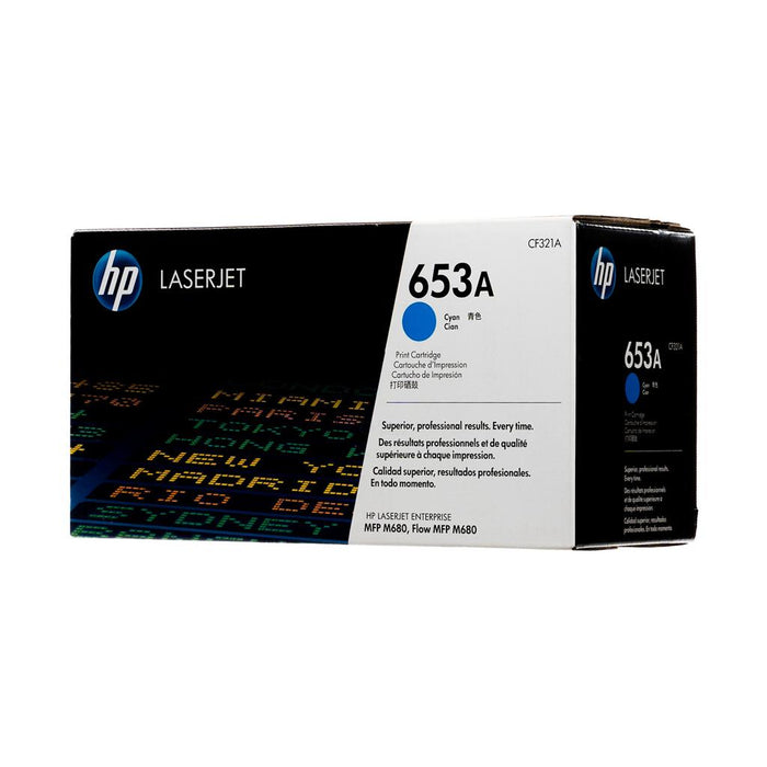 HP 653A CF321A Cyan Standard Yield Original LaserJet Toner Cartridge – 16,500 Pages