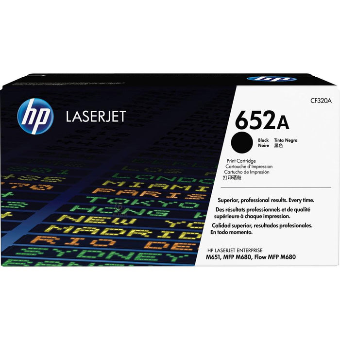 HP 652A CF320A Black Standard Yield Original LaserJet Toner Cartridge – 11,500 Pages