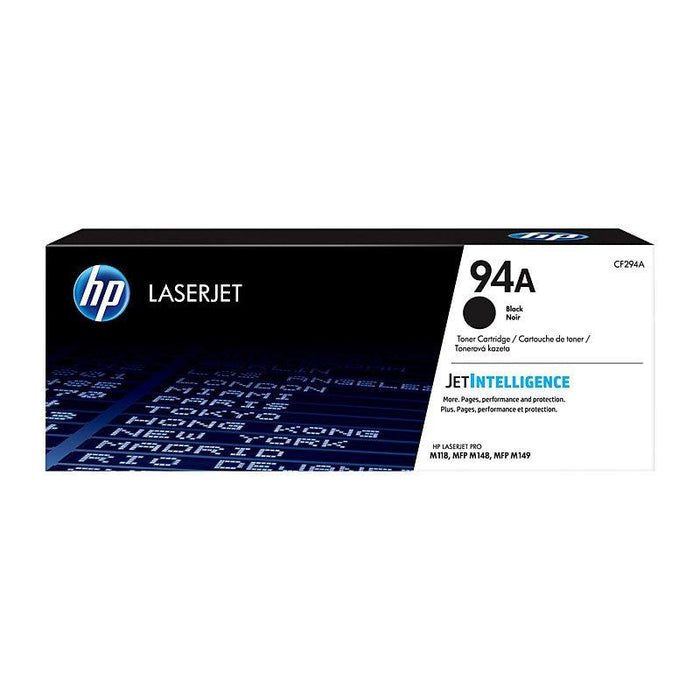HP 94A CF294A Black Standard Yield Original LaserJet Toner Cartridge – 1,200 Pages