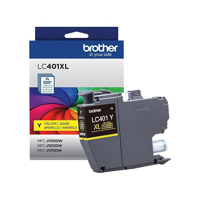 Brother LC401XL LC401XLYS Yellow High Yield Original Ink Cartridge – 500 Pages