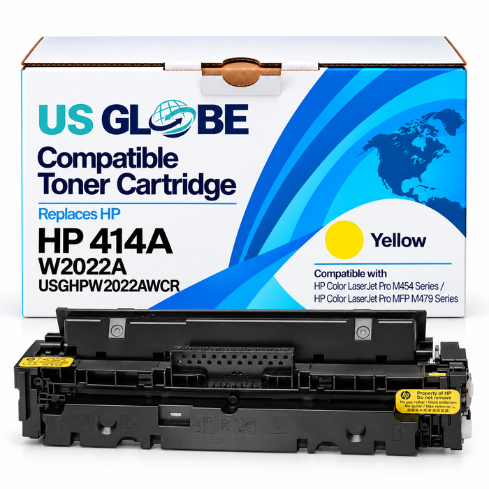 US Globe HP 414 (USGHPW2022AWCR) Yellow Compatible Non-OEM Toner Cartridge