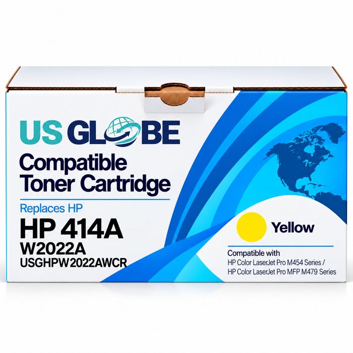 US Globe HP 414 (USGHPW2022AWCR) Yellow Compatible Non-OEM Toner Cartridge