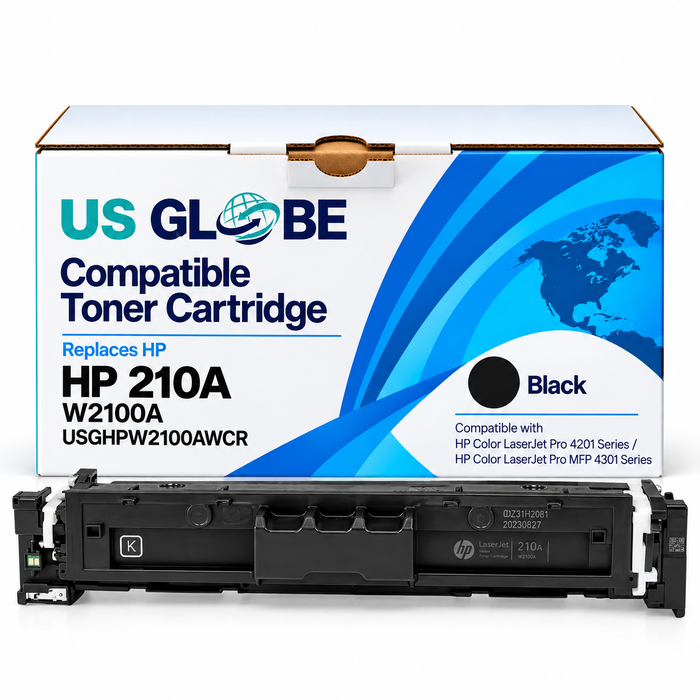 US Globe USGHPW2100AWCR Black Remanufactured Compatible Non-OEM Toner Cartridge - Standard Yield