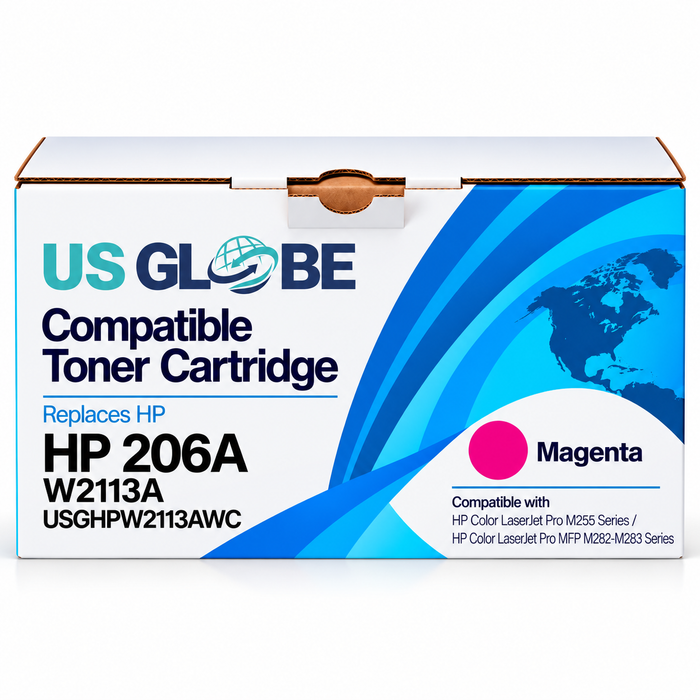 US Globe HP 206 (USGHPW2113AWC) Magenta Compatible Non-OEM Toner Cartridge