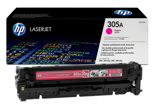 HP 305A CE413A Magenta Standard-Yield Original Toner Cartridge - Up to 2,600 Pages - additional product view