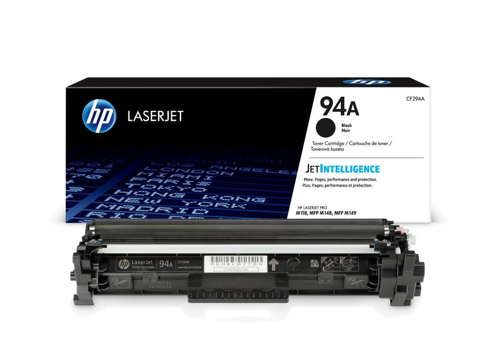 HP 94A CF294A Black Standard Yield Original LaserJet Toner Cartridge – 1,200 Pages