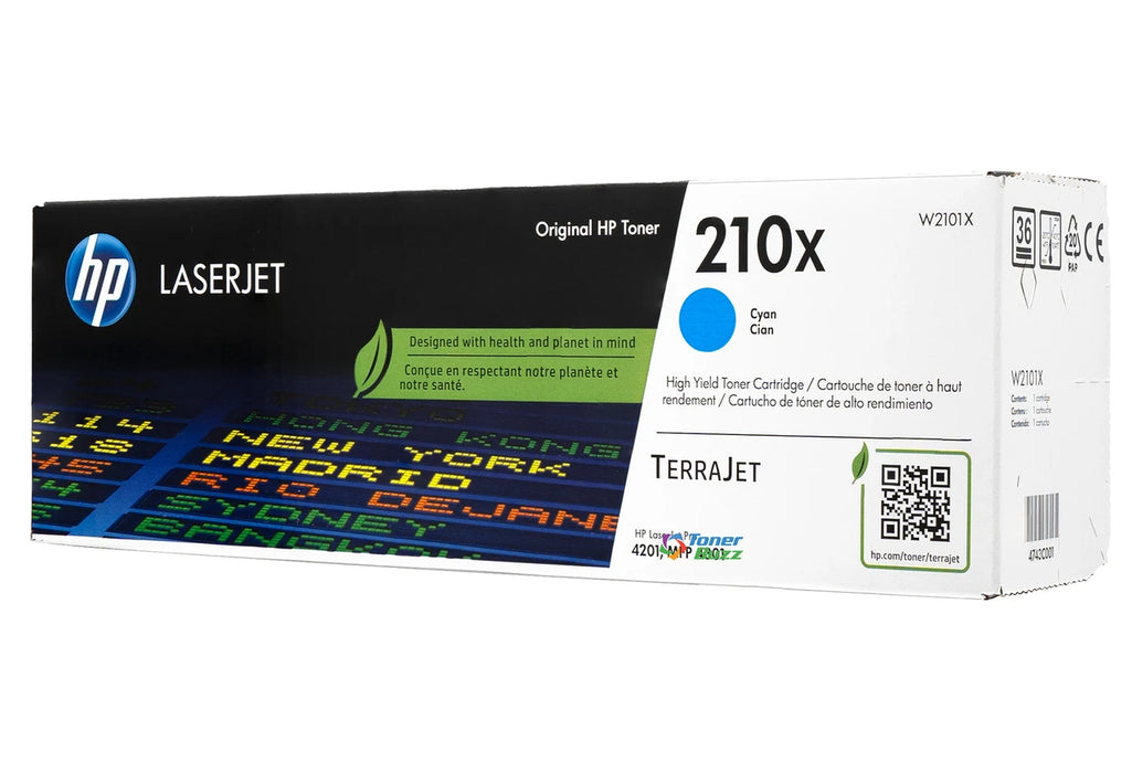 HP 210X W2101X Cyan High Yield Toner Cartridge