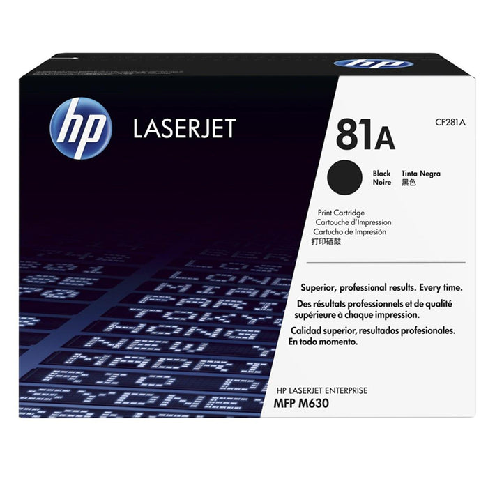HP 81A CF281A Black Standard Yield Original LaserJet Toner Cartridge – 10,500 Pages