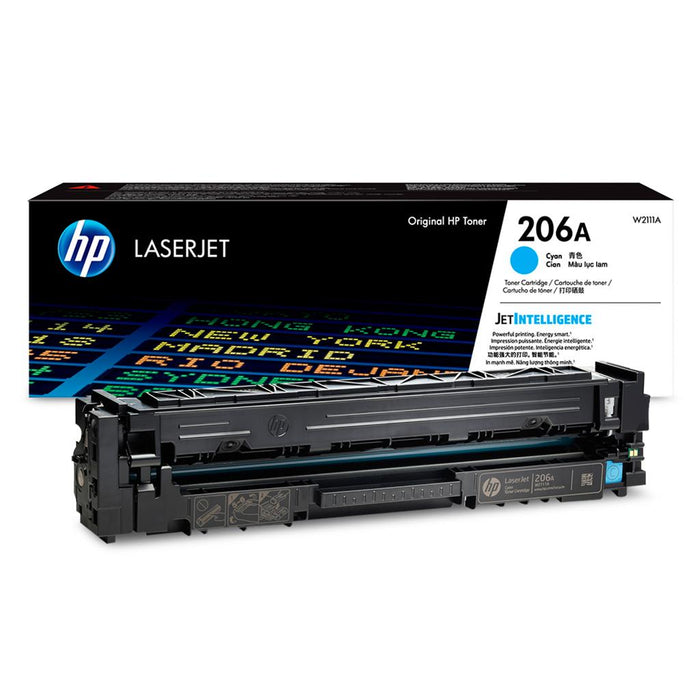 HP 206A Cyan Original LaserJet Toner Cartridge — W2111A