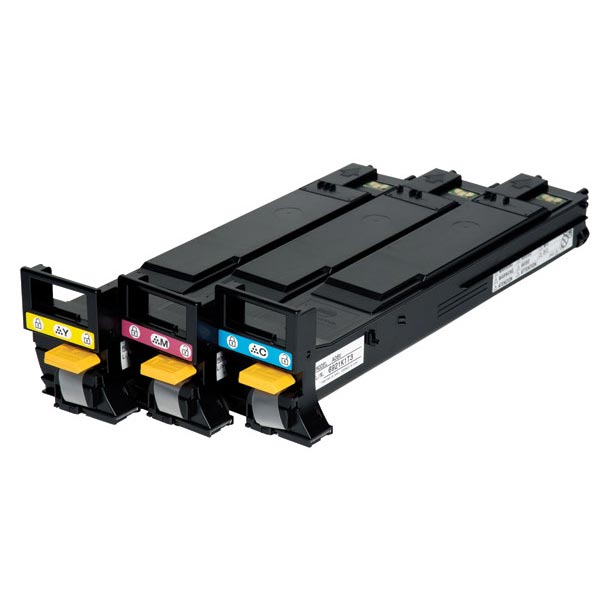 Konica Minolta A06VJ33 Cyan / Magenta / Yellow Toner Cartridge Kit