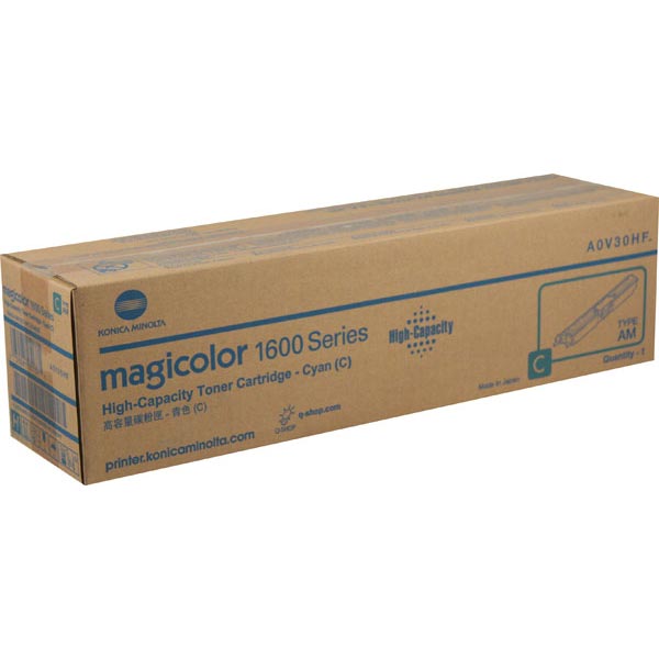 Konica Minolta A0V30HF Cyan High Yield Toner Cartridge