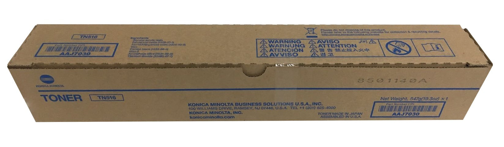 Konica Minolta AAJ7030 Black Toner Cartridge