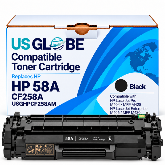 US Globe HP 58 (USGHPCF258AM) Black Compatible Non-OEM Toner Cartridge - Standard Yield