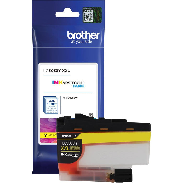 Brother LC3033YS Yellow Super High-Yield INKvestment Tank Original Ink Cartridge