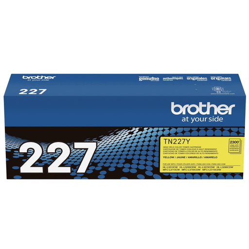 Brother TN-227Y Yellow High Yield genuine toner cartridge