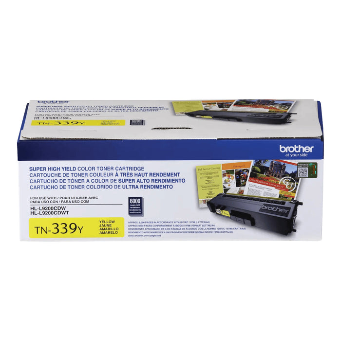 Brother TN339Y Yellow Super High Yield Original Toner Cartridge