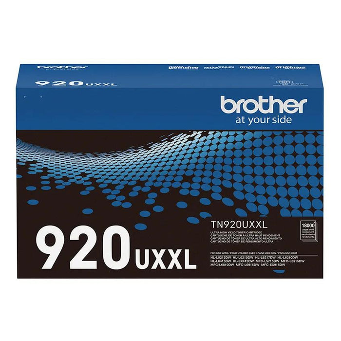 Brother TN920UXXL ultra high-yield black toner cartridge genuine retail box