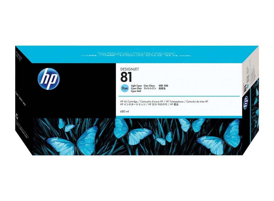 HP C4934A Light Cyan Dye Ink Cartridge
