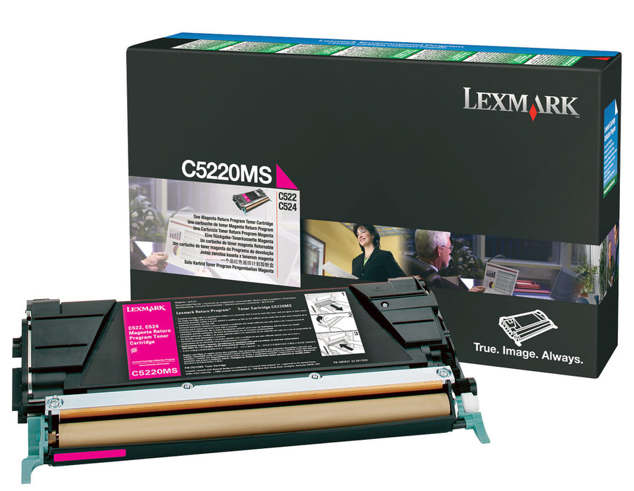 Lexmark C5220MS Magenta Return Program Toner Cartridge