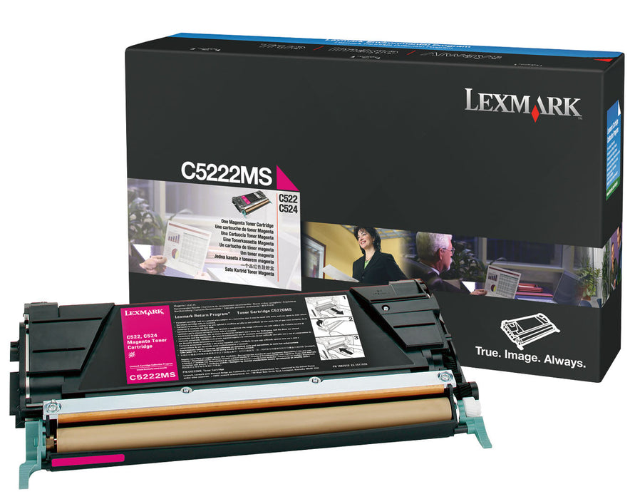 Lexmark C5222MS Magenta Toner Cartridge