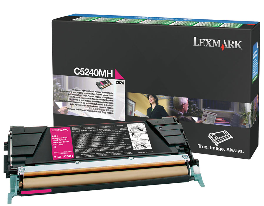 Lexmark C5240MH Magenta High Yield Return Program Toner Cartridge