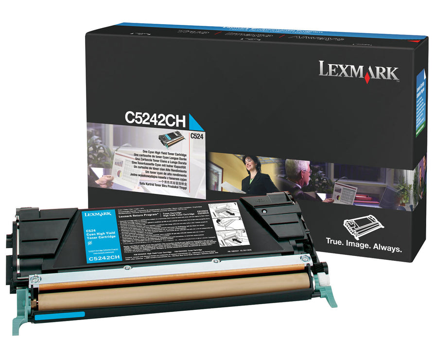 Lexmark C5242CH Cyan High Yield Toner Cartridge