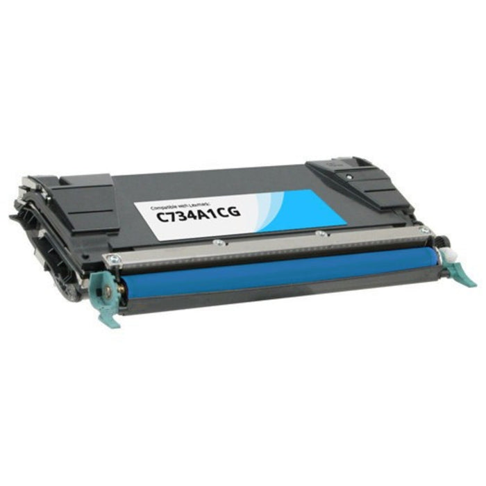 Compatible C734A1CG-COMP Cyan Lexmark Toner Cartridge