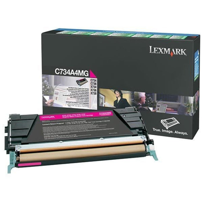 Lexmark C734A4MG Magenta Toner Cartridge
