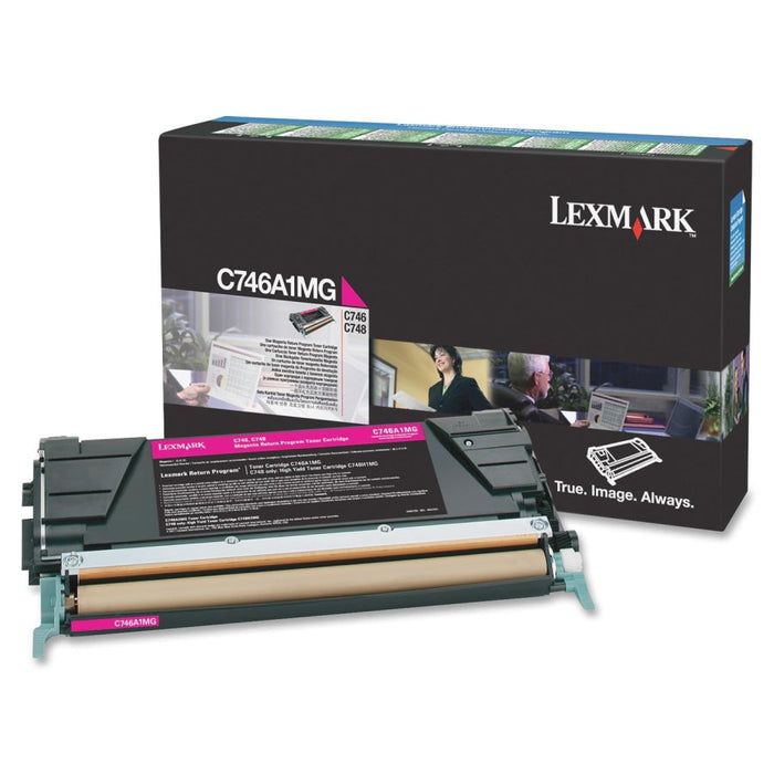 Lexmark C746A1MG Magenta Return Program Toner Cartridge