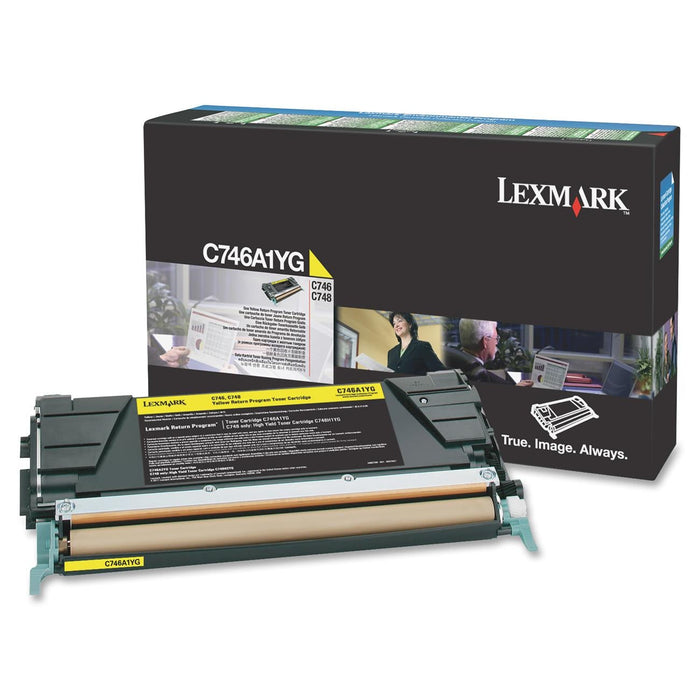 Lexmark C746A1YG Yellow Return Program Toner Cartridge