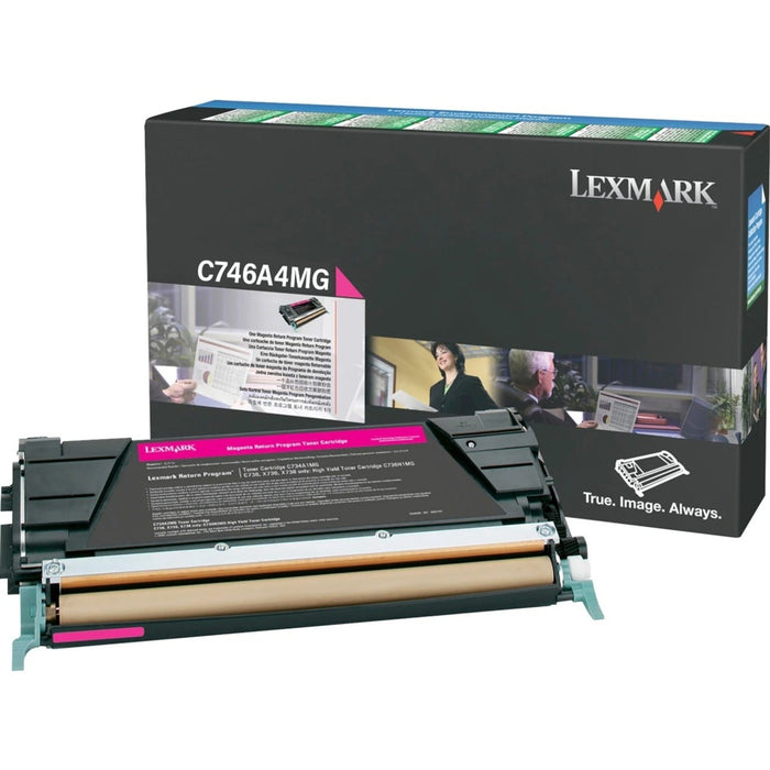 Lexmark C746A4MG Magenta Return Program Toner Cartridge
