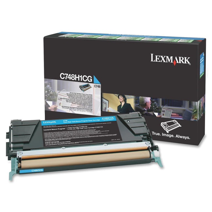Lexmark C748H1CG Cyan High Yield Return Program Toner Cartridge