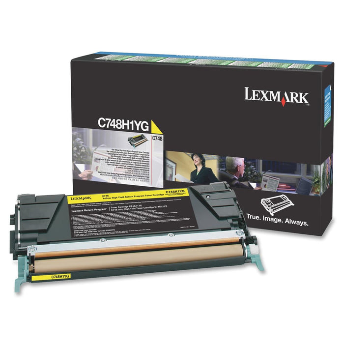 Lexmark C748H1YG Yellow High Yield Return Program Toner Cartridge