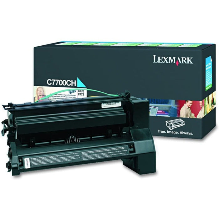 Lexmark C7700CH Cyan High Yield Return Program Toner Cartridge